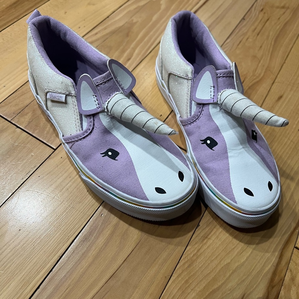 Vans Kids Unicorn Sneakers in Purple and White